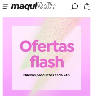 Ofertas Flash desde Maquillalia.