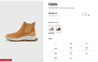 Clarks Botines bajos Atltreckupwp por 49€