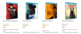4 películas BLU-RAY por 20€