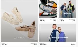 Rebajas hasta 85% descuento en grandes marcas New Balance, Ellesse, Skechers, Camper y muchas más