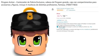 Contenedor Pinypon Action de Policía Exclusivo con 4 muñecos de distintas profesiones por 15.17€
