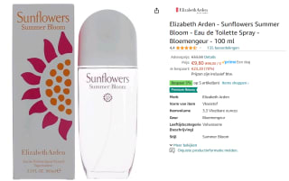 Elizabeth Arden Sunflowers Summer Bloom Eau de toilette 100 ml voor €9,80 bij Amazon
