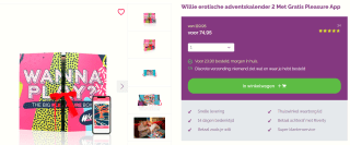 Willie Erotische Adventskalender Nr. 2 Met Pleasure App voor €74,95