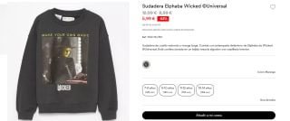Sudadera Elphaba Wicked ©Universal para Peques por 5.99€