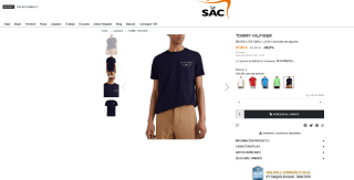 Camiseta TOMMY HILFIGER BRAND LOVE SMALL LOGO de algodón por 27,93€