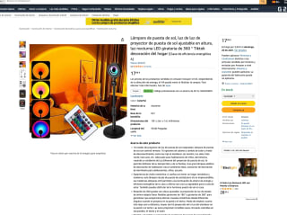 Lámpara LED SkthDf con 16 luces de colores por solo 8,99€