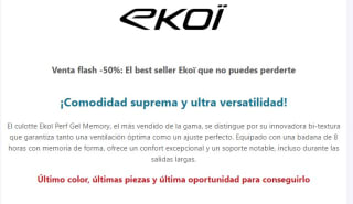 50% de descuento flash en Ekoi