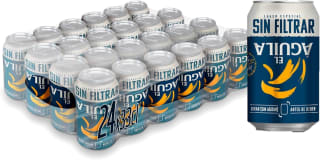 24 latas El Águila Sin Filtrar Cerveza Lager Especial por 14,53€