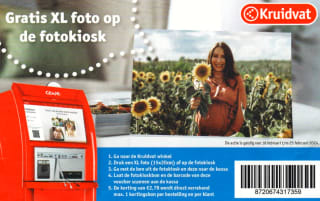 Gratis XL foto van 15x20cm bij Kruidvat