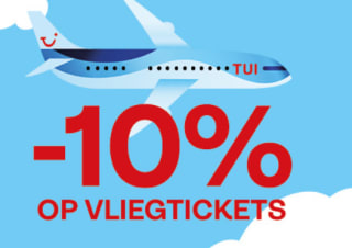 10% korting op alle vluchten vanaf Nederland via TUI