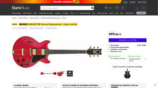 Guitarra IBANEZ AMH90 CRF por 499€