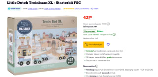 Little Dutch Treinbaan XL – Starterkit voor €42,99 bij Bol