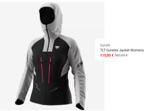 Chaqueta para Mujer Dynafit TLT Goretex por 115€