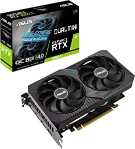 ASUS Dual GeForce RTX 3060 Ti V2 MINI OC Edition NVIDIA 8 GB GDDR6 voor €449 bij Amazon