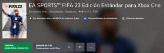 FIFA 23 Estándar Xbox One a $420 en Xbox Store
