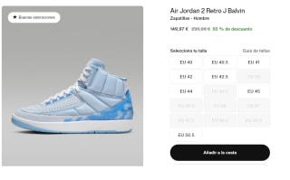 Botines para Hombre Nike Air Jordan 2 Retro J Balvin por 149.97€