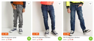50% korting op alle jeans bij Terstal
