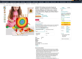 Puzzle 3D Anillos de Arcoíris madera por solo 7,99€