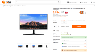 Monitor marca Samsung modelo LU28R550UQPXEN 28" LED por 249€