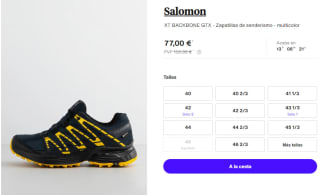 Zapatillas de Hombre Salomon XT BACKBONE GTX por 77€