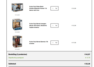 30% extra stapelkorting op diverse Funk pops! bij kruidvat