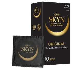 Lot de 10 Préservatifs Skyn Original sans Latex - Solides, Fins et Doux à 7,28€