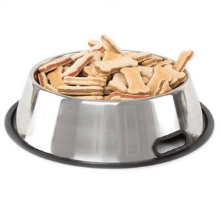 Comedero antideslizante de acero inoxidable 235ml mascotas desde 1,50€