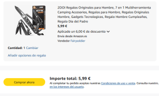 7 en 1 Multiherramienta Camping Accesorios por 5,99€