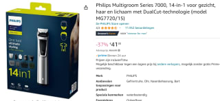 Philips Multigroom Series 7000 (MG7720/15) voor €41 bij Amazon.nl