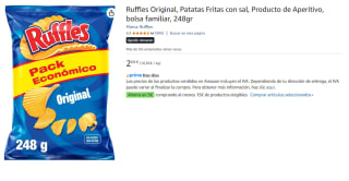 6 Bolsas de Ruffles Original de 248 grs por 11.14€