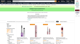 Maquillaje 3 por el precio de 2 en Amazon