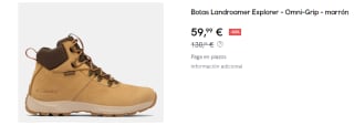 Botas impermeables de nobuk Columbia Landroamer™ Explorer para hombre por 59.99€