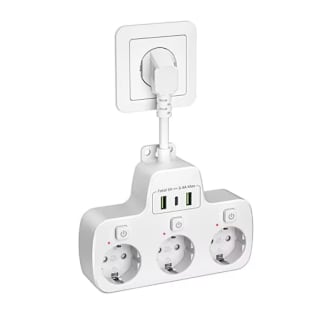 Regletas Enchufes USB C con Interruptores Independientes por 14,99€