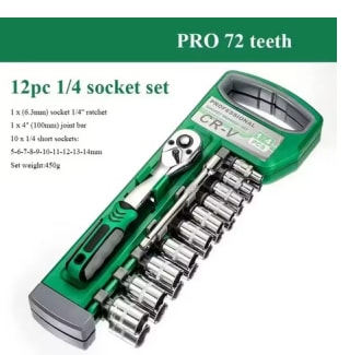 Juego 12 piezas llaves de carraca por solo 4,99€