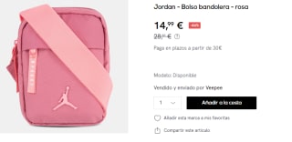 Bolso bandolera Nike Jordan por 14.99€