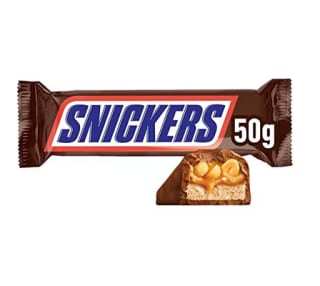 24 Chocolatinas Snickers con crema de Cacahuete de 50g por 13,63€