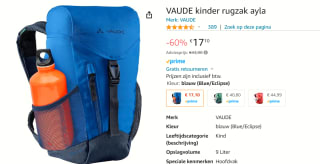 Vaude Ayla 6 Kinderrugzak 6 liter blauw voor €17,10 bij Amazon