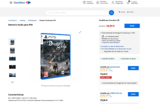 Vidoejuego Demon's Souls para PS5 por solo 36,99€