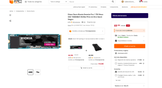 Disco duro Kioxia exceria pro 1TB M.2 SSD 1TB por solo 69,39€