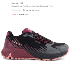 Zapatilla de Trail Running Split Mountain Pro por 29.99€