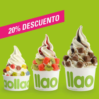 llaollao: 20% de descuento en tarrinas