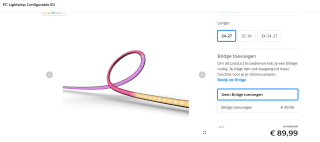 Philips Hue Play gradient lightstrip PC monitor - wit en gekleurd licht – 24-27 inch monitor voor €89,99 in de Phlips-Hue store