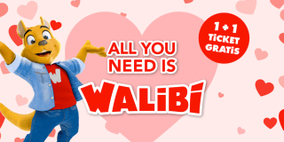 1+1 gratis op Tickets Walibi Holland tijdens Valentijn