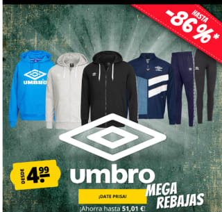 Descuentazo de hasta -85% en la marca Umbro