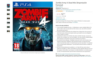 Videojugo para Ps4 Zombie Army 4: Dead War [Importación francesa] por 12,29€
