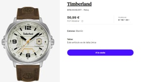 Reloj de Hombre Timberland BREAKHEART por 56.99€