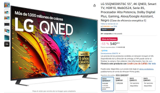 LG 55QNED85T6C 55", 4K QNED, Smart TV, HDR10, WebOS24 por 540€