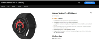 Samsung Galaxy Watch5 Pro Zwart - 45MM voor €288 in de Samsung store