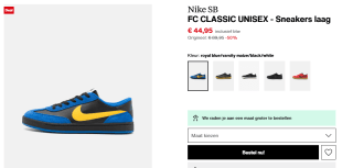 Nike SB FC Classic sneakers voor €44,95 bij Zalando