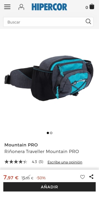Riñonera Traveller Mountain PRO por 7,97